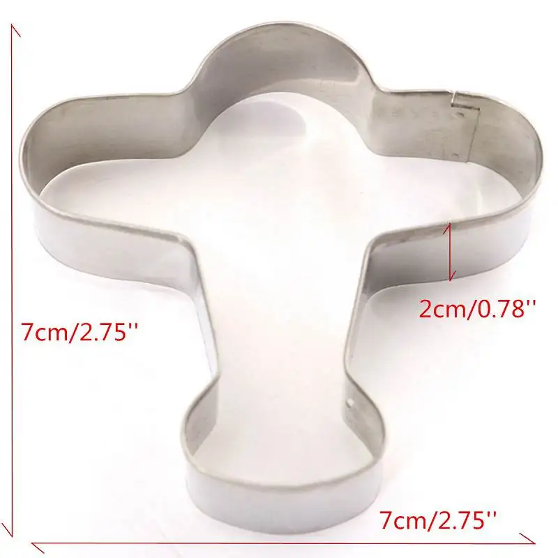 Kitchen DIY Creative Stainless Steel Mold Cartoon Biscuits Mold Cake Mold Sushi Aircraft Cutter Oven Appliances A927