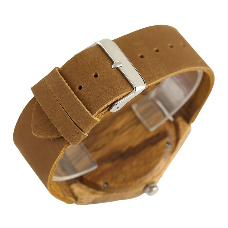 

Unique Men Wristwatch Quartz Wood Clock Craving Flower Marble Design Nature Bamboo Leather Band Creative Father' Present relogio