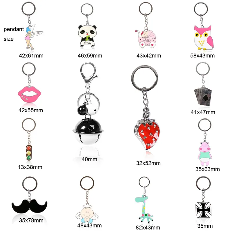 Брелок для ключей Женский из сплава с пандой и губами|designer key chain|key chainpendant ring |