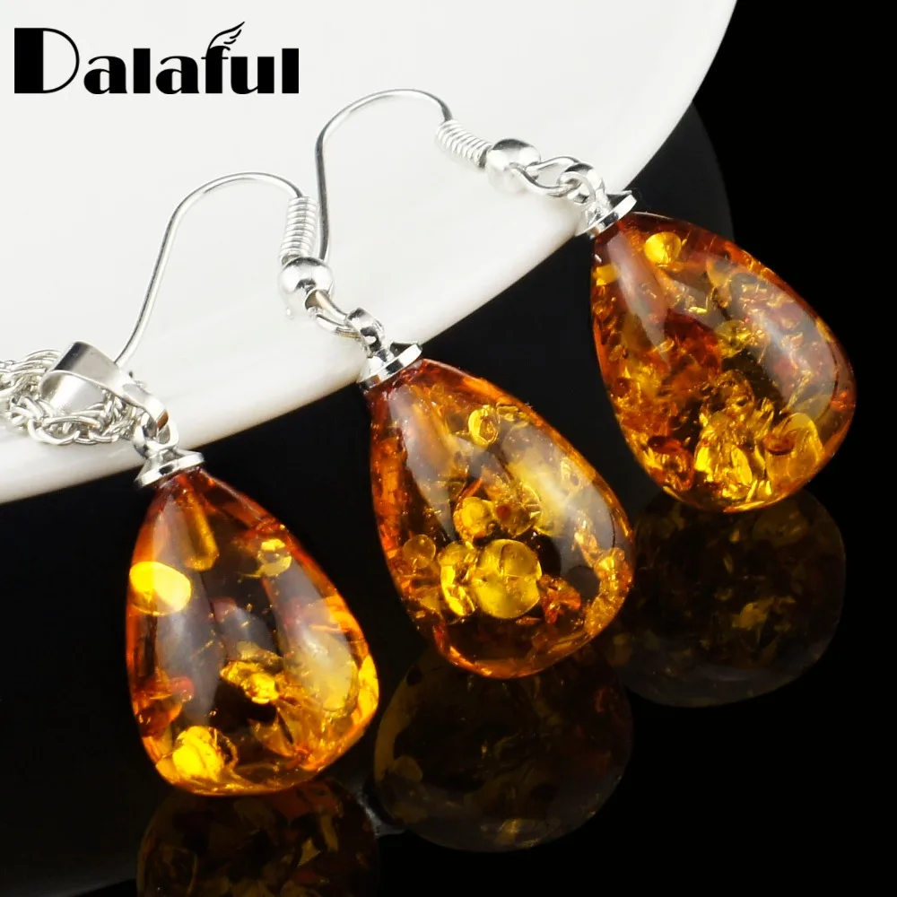 Женский модный комплект из ожерелья и серег с имитацией слезы L40701|wedding jewelry sets|fashion