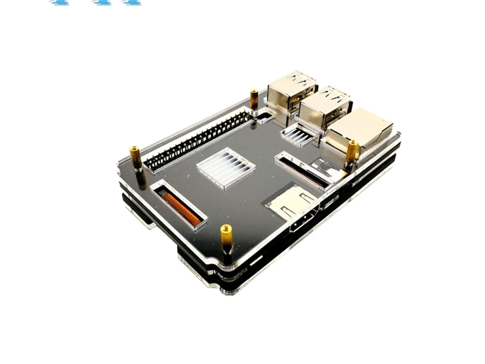 Черный Raspberry Pi 3 Модель B+ плюс поколения Чехол в виде ракушки Raspberry pi 3B 5 Слои оболочки Цвет желтый цвет: черный, Синий Оранжевый Красный отправить радиатора - Цвет: Черный