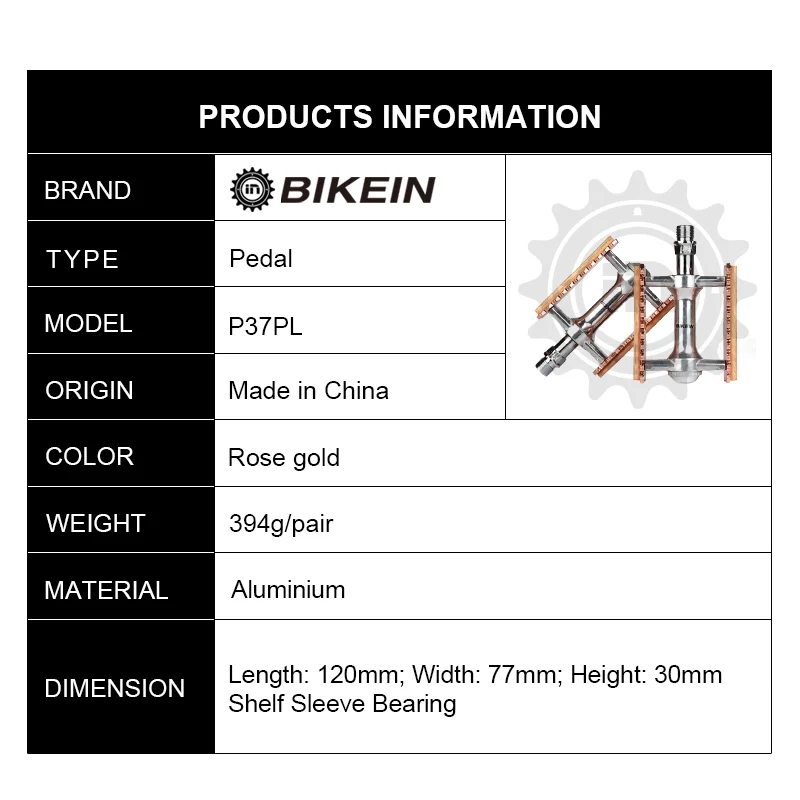 Bikein Сверхлегкий Велоспорт Велосипедный Спорт Педали для автомобиля MTB