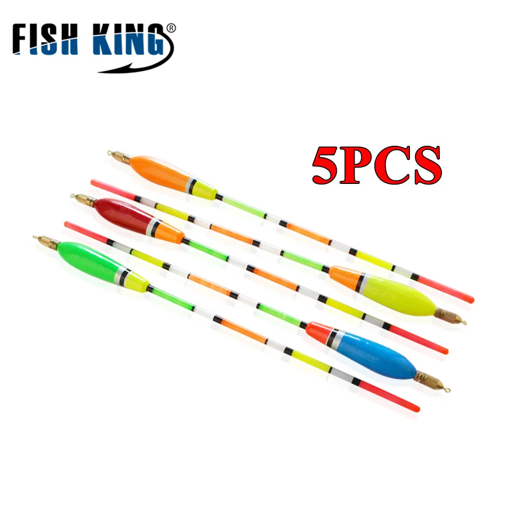 FISH KING 5 шт./лот 3 + 2 г 4 6 смешанных цветов Баргузинский пихт поплавок вертикальная