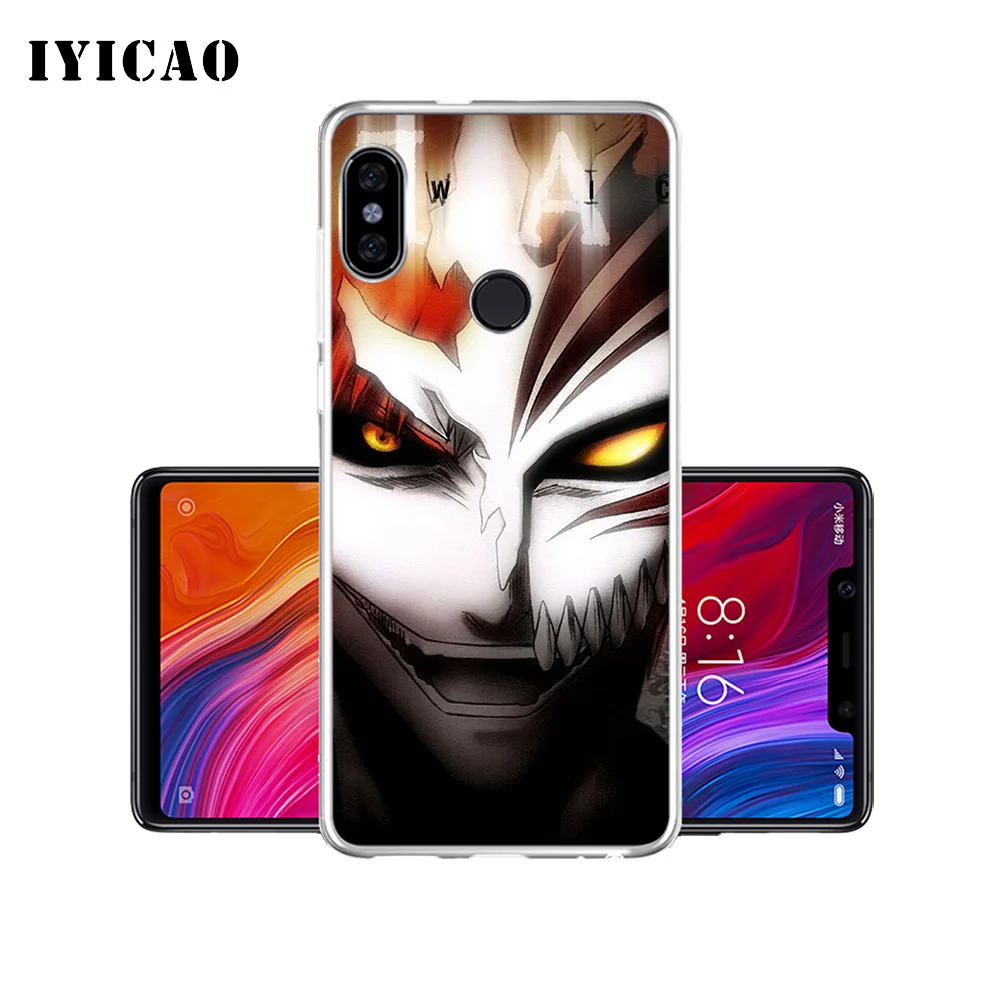 IYICAO BLEACH ichigo маска мягкий силиконовый чехол для телефона Xiaomi Mi 9 8 SE 6 A1 A2 Lite F1 MIX2S MIX3