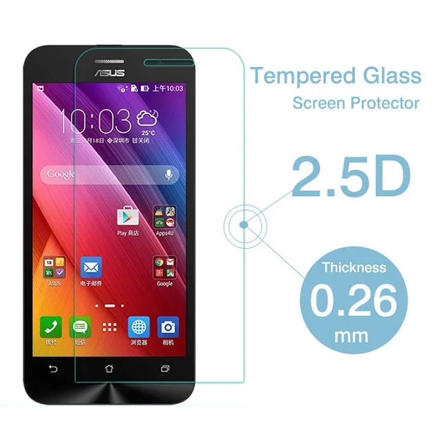 Закаленное стекло 2.5D для Asus Zenfone 2 Высококачественная защитная пленка