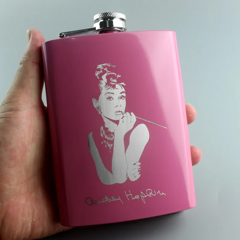 Алкогольная фляжка из нержавеющей стали 8 унций креативная Дамская для виски