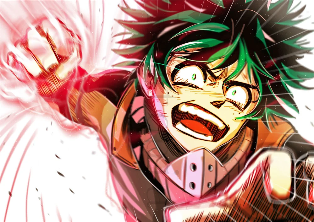 My Hero Academia постеры японские Мультяшные настенные Стикеры белая бумага с покрытием