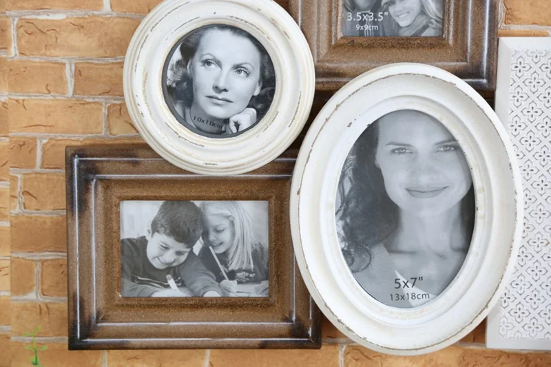 Shabby Cottage Chic Wooden Collage Frame Photo Wall Multi Opening Booth | Дом и сад