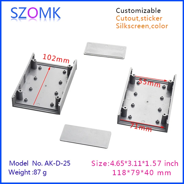 10 шт./лот корпус оборудования для GPS-трекера и корпуса из АБС-пластика 118x79x40 мм |