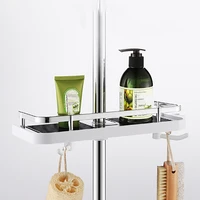 bathroom pole shower storage rack holder organizer bathroom shelves shower shampoo tray shower head holder