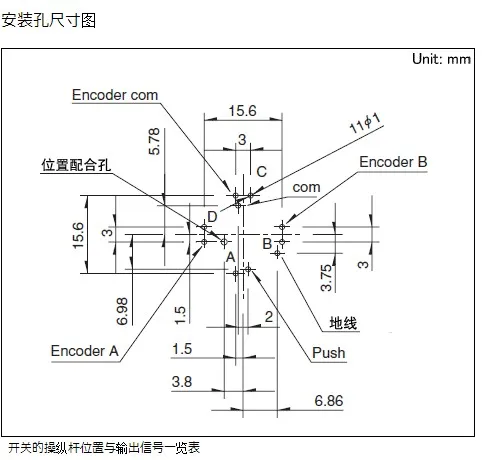 [VK] Оригинальный ALPS RKJXT1F42001 многофункциональный переключатель 4 направления плюс