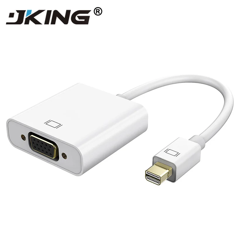 JKING для MacBook Air Pro iMac Mac Mini Thunderbolt мини Дисплей Порты и разъёмы DP To VGA кабель адаптера