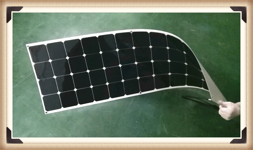 Гибкая солнечная панель Sunpower 100 Вт флуоресцентная мощность 12 В 18 в 22%