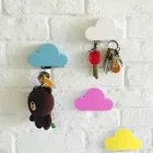Магнитные Крючки в форме облака, креативный настенный декоративный крючок, изысканная облачная цепочка для ключей, наклейка на холодильник, настенные присоски