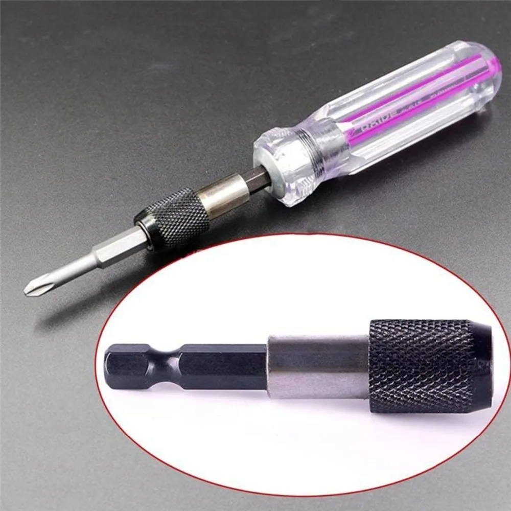 

3pcs/lot 1/4" CR-V Hex Shank Quick Release Electric Drill Screwdriver Bit Holder Extension Rod Batch head Tool Titanium coated