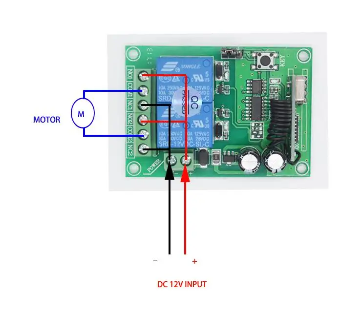 super universal DC12V 2CH RF wireless motor 12v dc learning code light switch 12 v door lock electronic +2*remote | Электроника