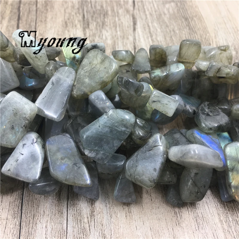 Бусины Freeform из Лабрадорита и друзы фурнитура для самостоятельного изготовления