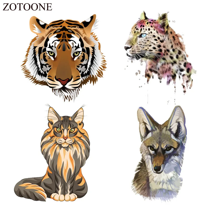 Нашивка с животными ZOTOONE нашивка утюгом единорог новый дизайн значки аксессуары