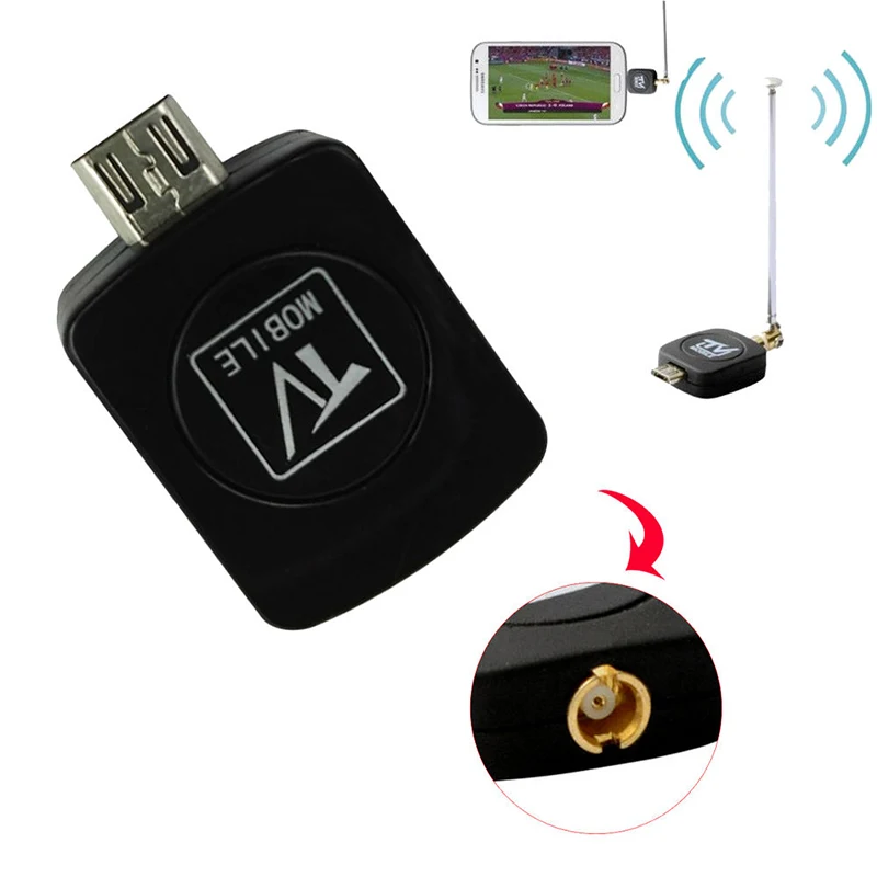 Топ Мини Micro-USB DVB-T цифровой мобильный ТВ тюнер приемник для телефона Android/Tablet