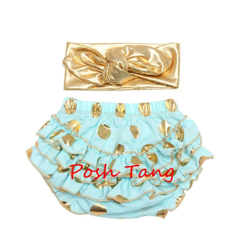 Подарочный реквизит для фотосъемки маленьких девочек золотые шаровары в горошек