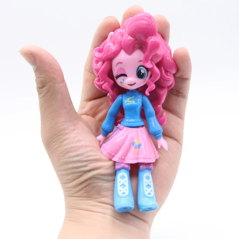 12 см модные 9 шт./компл. My Little Girls Unicorn BJD Мультяшные красивые фигурки коллекционные