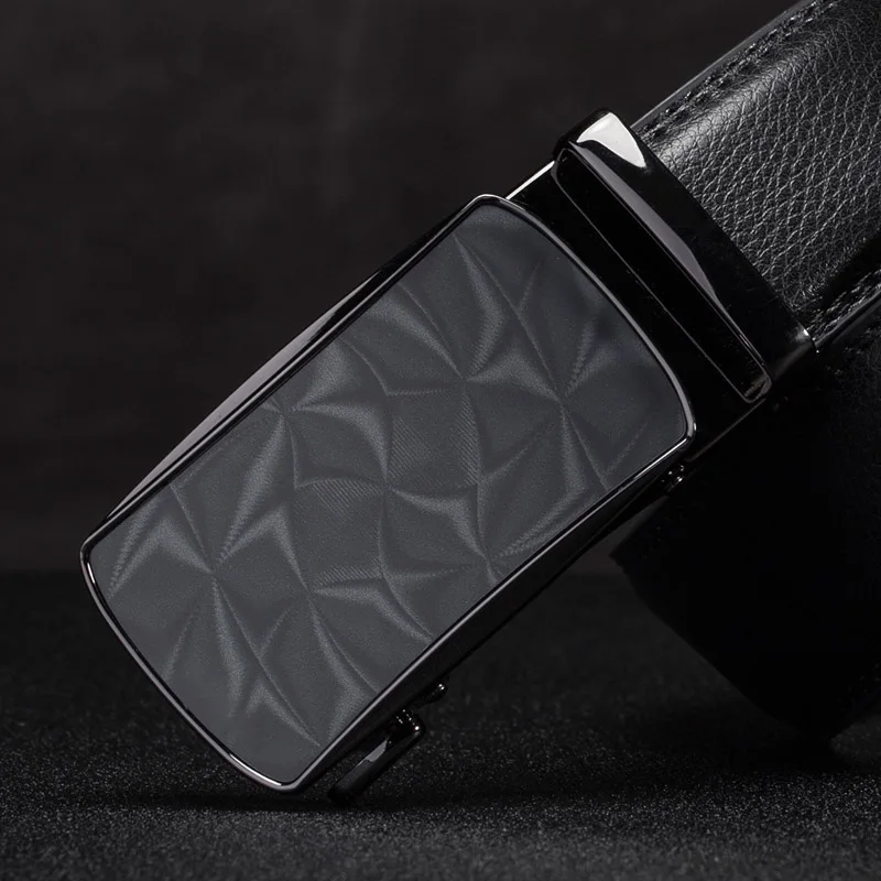 Мужские ремни с автоматической пряжкой из натуральной кожи дизайнерские мужские