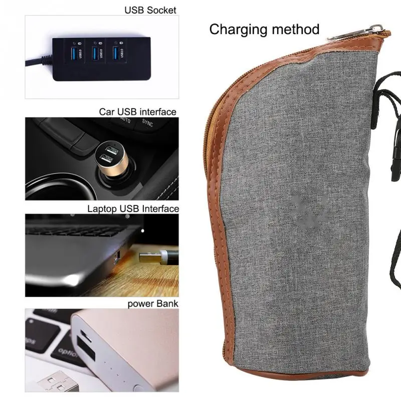 НОВАЯ Портативная USB бутылочка для молока теплоизоляционные сумки дорожная