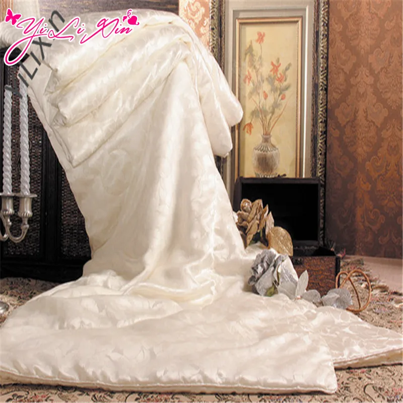 Роскошный Натуральный шелк одеяло Постельные принадлежности в наполнитель