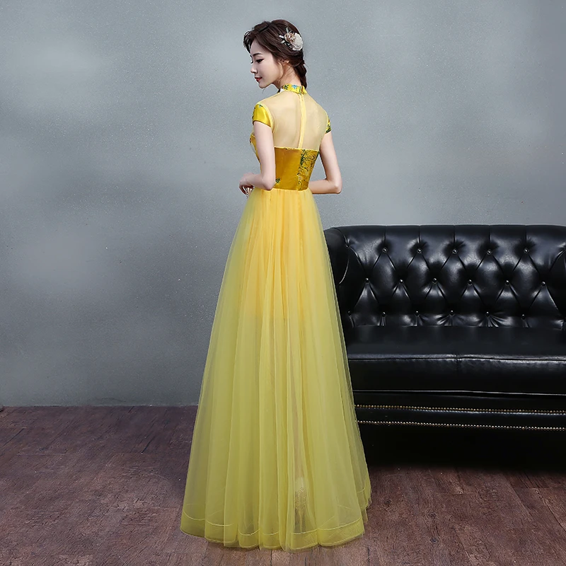 Китайский стиль свадебное длинное Cheongsam ретро сексуальное тонкое вечернее платье вечерние платья свадебное платье Qipao модная Дамская одежда Vestido фиолетовый