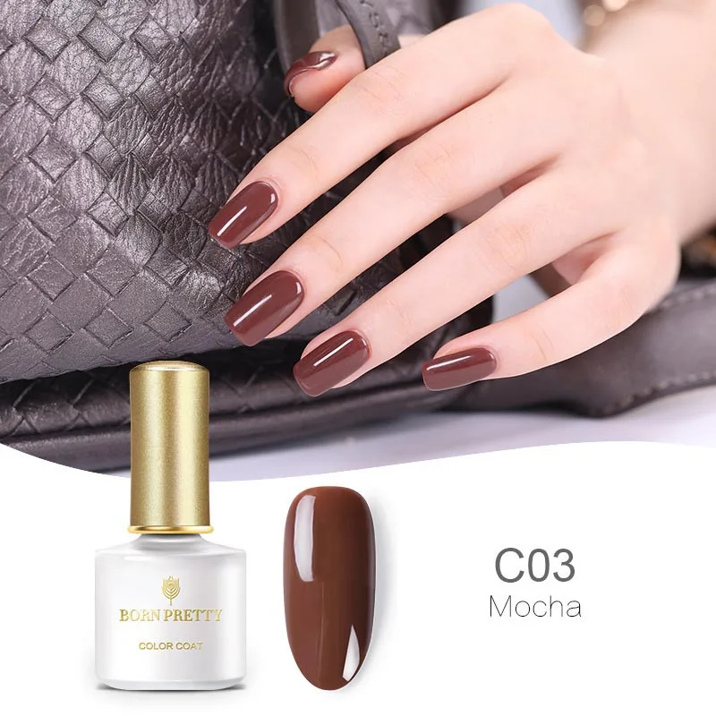 BP-C03 BORN PRETTY Гель-лак для ногтей маникюр 6 мл кофейная серия Гель-лак УФ лампа гель для ногтей Впитывается аксессуары для ногтей - Цвет: BP-C03