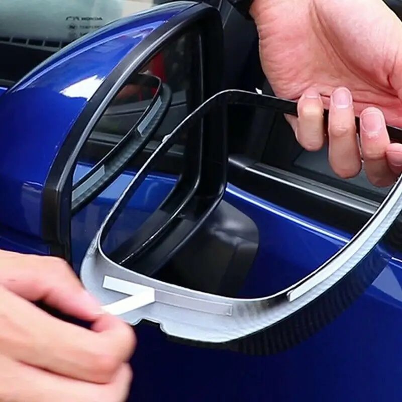 Новинка ABS углеродное волокно зеркало заднего вида дождевик Накладка для Honda Jazz Fit