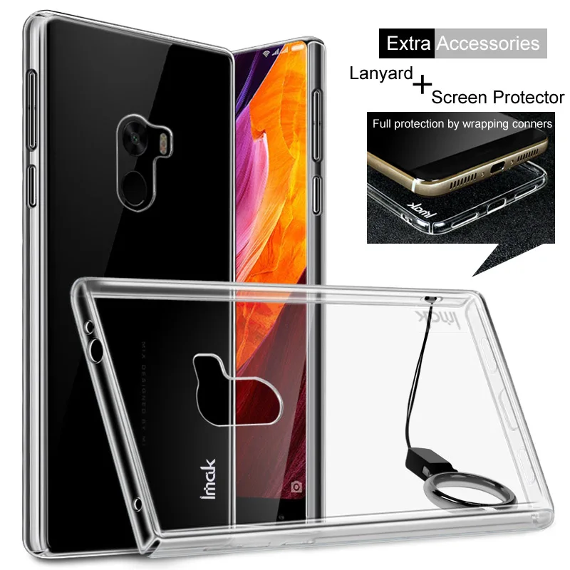 Для Xiaomi Mi Смешивания Крышка Жесткий PC Пластиковый Корпус Ми Mix Прозрачный