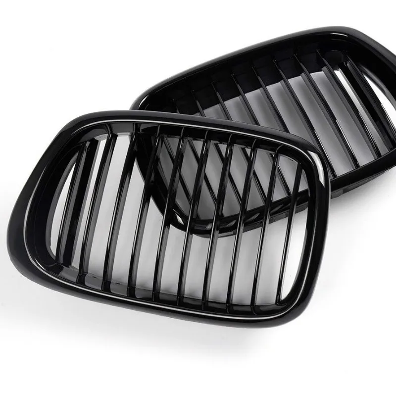 Для 1997 1998 1999 2000 2001 2002 2003 BMW E39 525i 528i 530i 540i M5 Глянец Черная передняя решетка|Гоночные