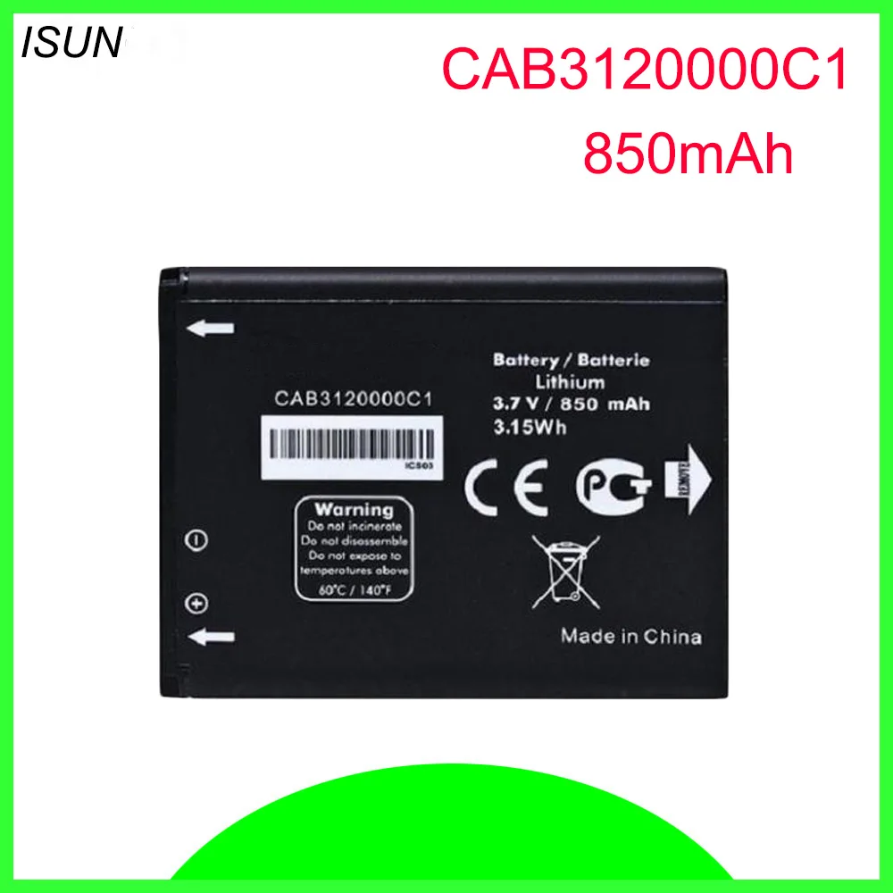 ISUNOO Аккумулятор для Alcatel One Touch OT710 OT880 768 OT888A OT880A 850 мАч|Аккумуляторы мобильных