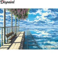 dispaint full squareround drill 5d diy diamond painting flower chair scape 3d embroidery cross stitch home decor gift a12927