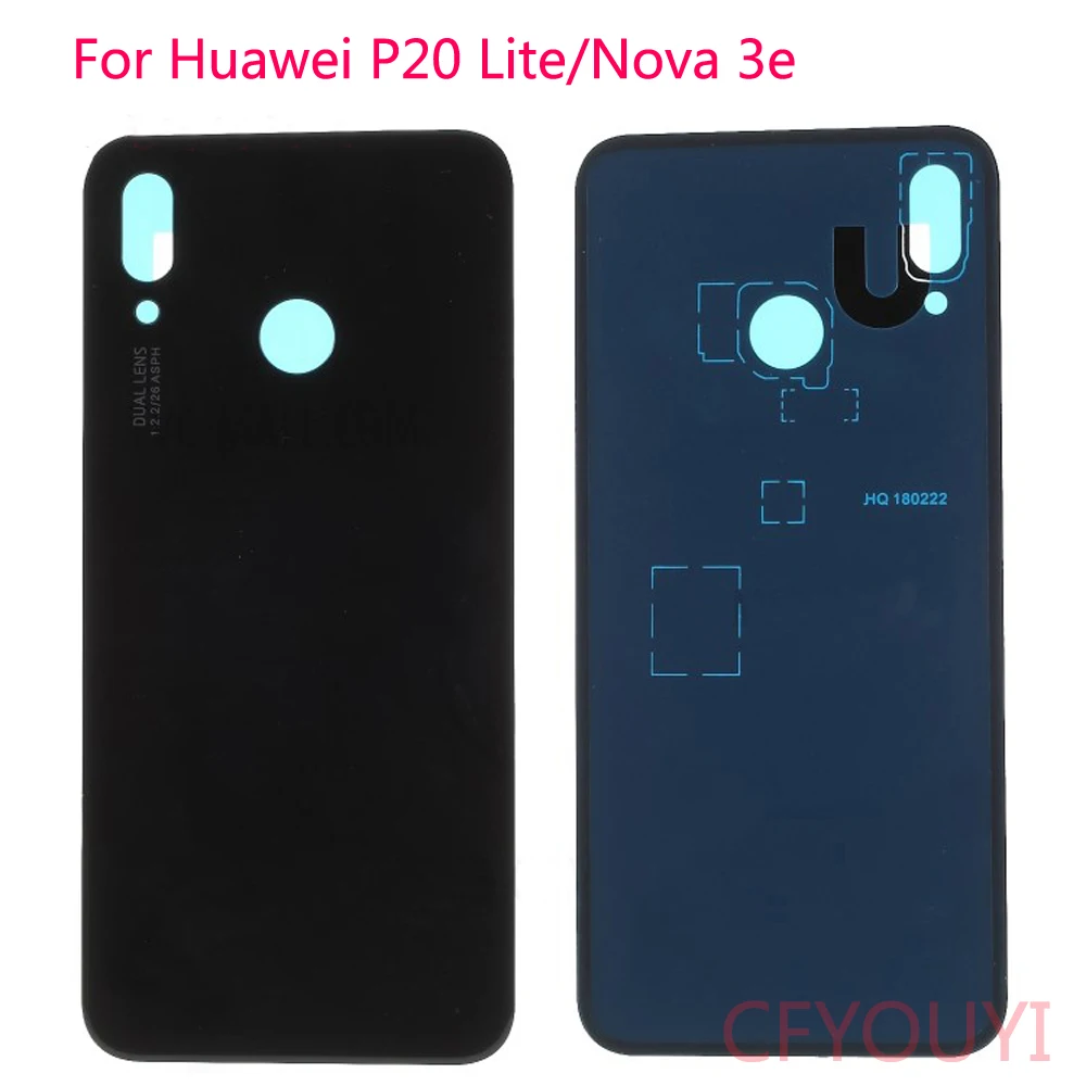 Высокое качество для Huawei P20 Lite/Nova 3e крышка задней панели батарейного отсека с