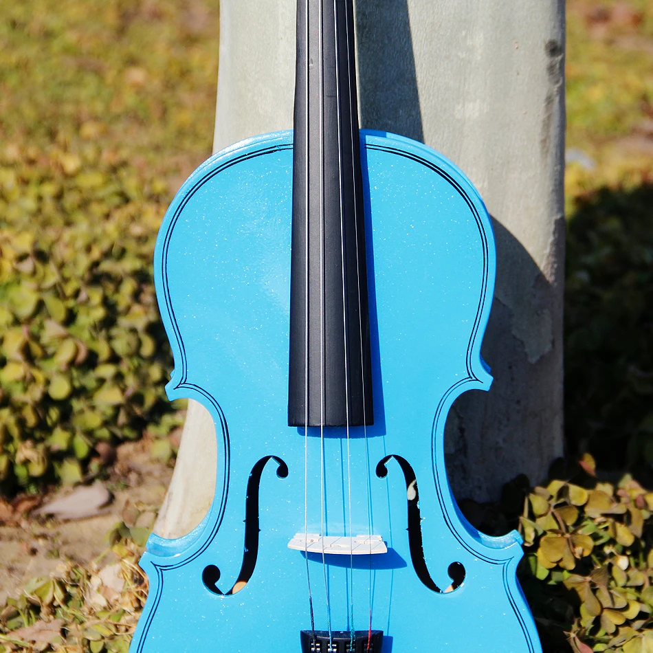 Скрипка высокого качества, скрипка 1/4 3/4 4/4 1/2 1/8, чехол для скрипки, скрипка o blue