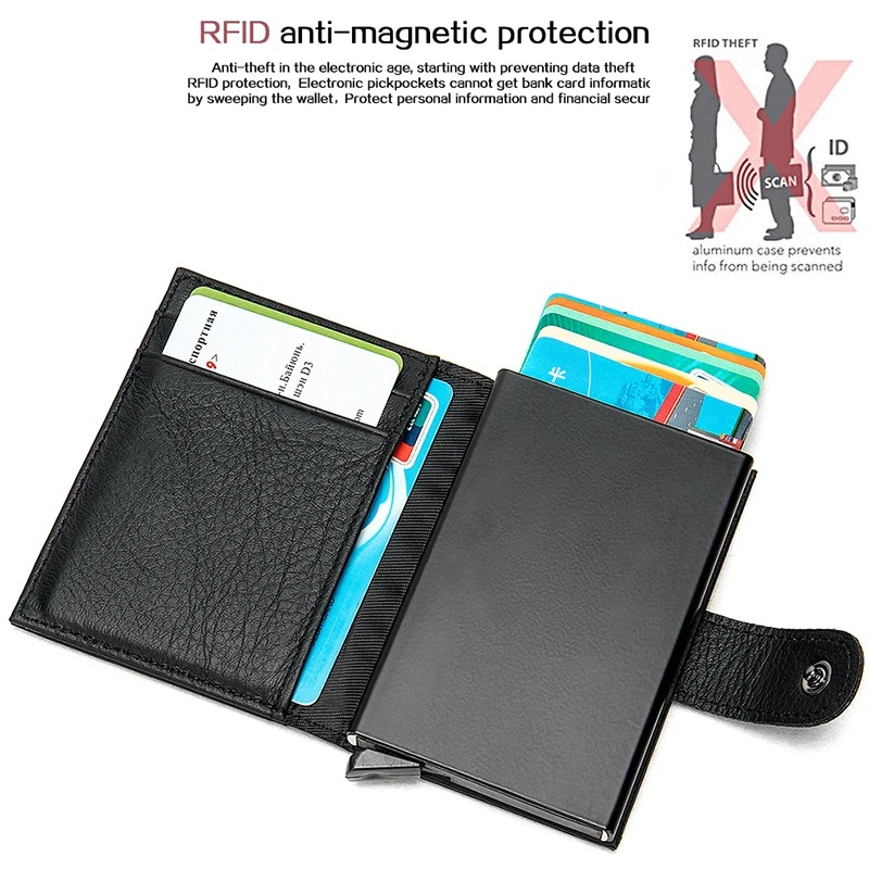 MVA кредитный держатель для карт Rfid мужской кошелек из алюминиевого сплава