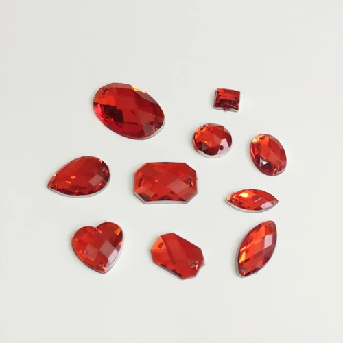 150 шт./упак. смешанные стили (два отверстия) акриловая плоская Серебряная задняя