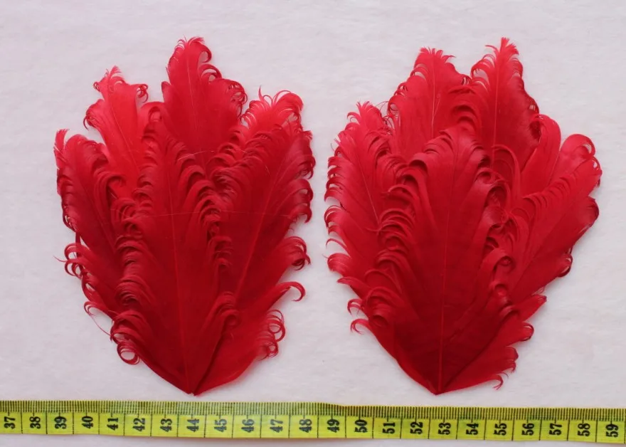 Набор из 10 шт. кудрявых перчаточных накладок ручной работы красные | Дом и сад