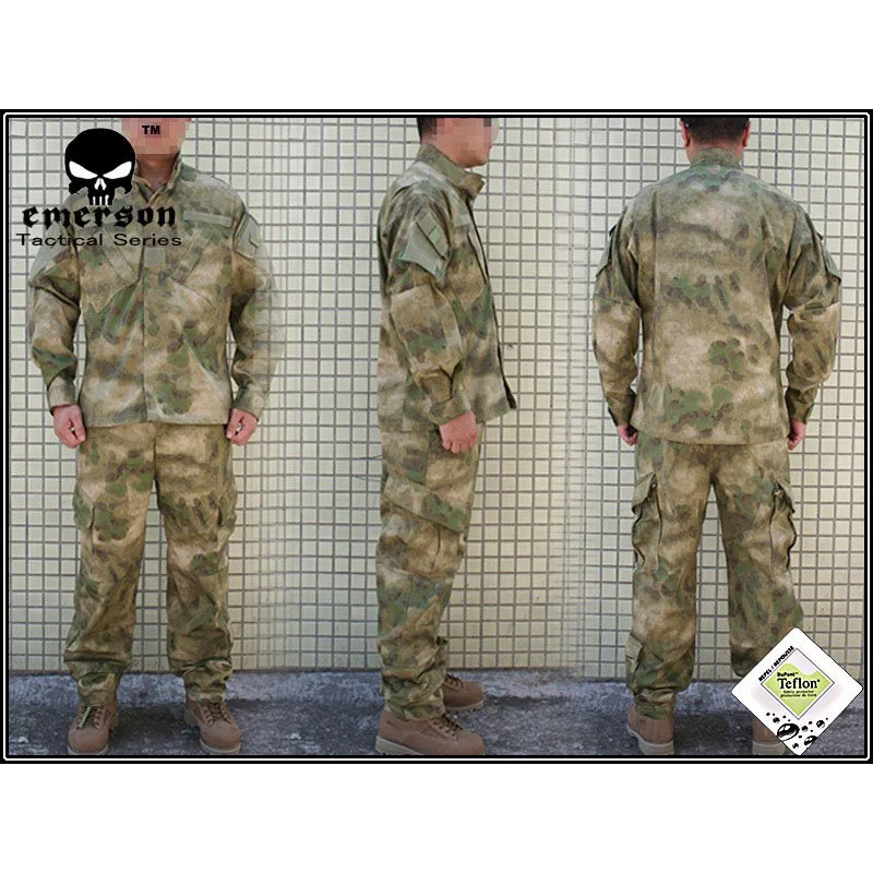 Новинка Emersongear! Военный охотничий боевой костюм BDU A TACS/FG пальто + брюки EM6923|coats