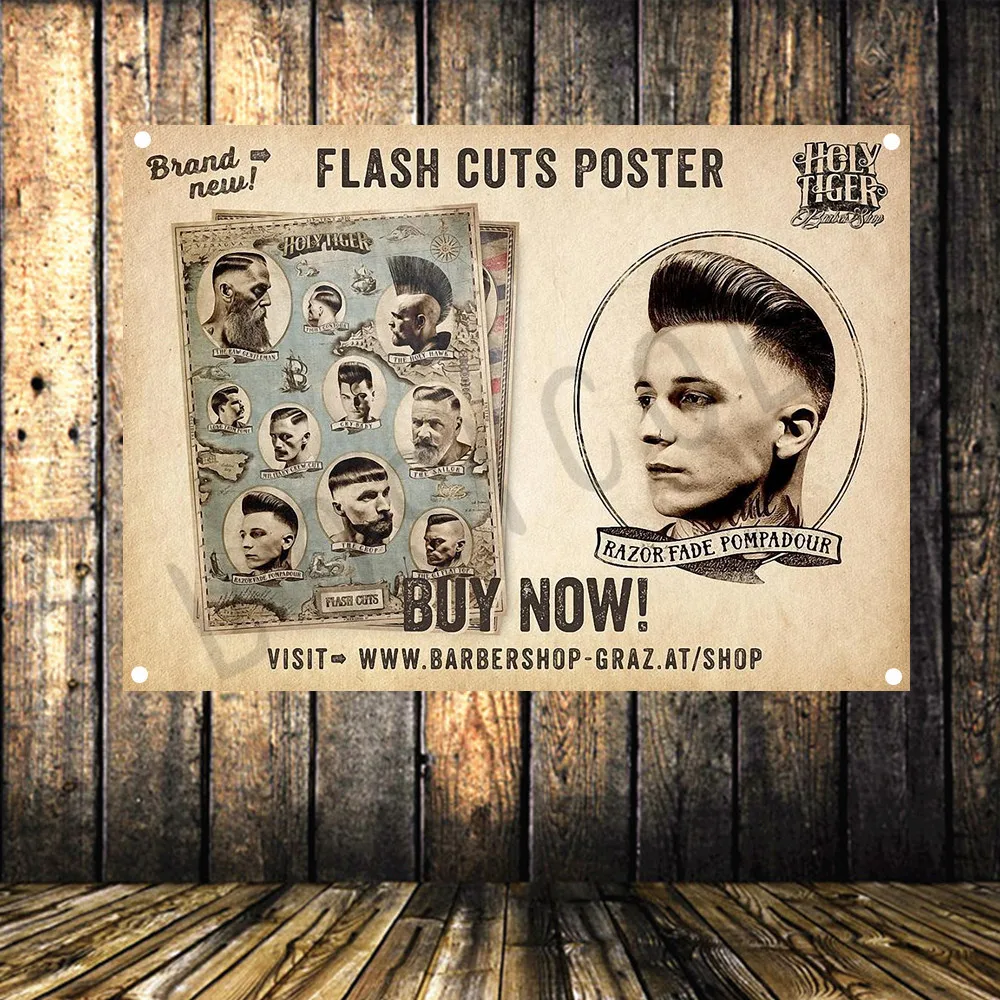 Shave Beard Barber Shop Poster Advertising Signs Flag Banner Tapestry Hairdresser Salon Decor 96x144 CM | Дом и сад