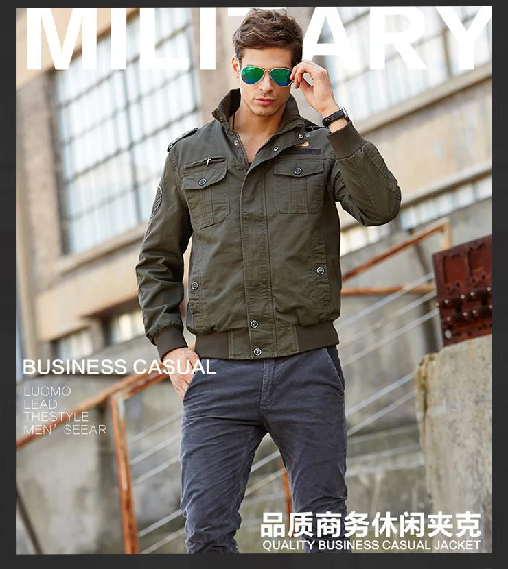 Армейская черная хаки Мужская тактическая одежда плюс размер Бомбер куртка