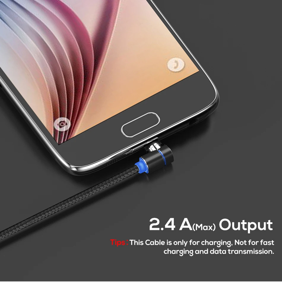 Магнитный кабель для быстрой зарядки 1 м 2 4 А Micro USB Тип C зарядное устройство iPhone X