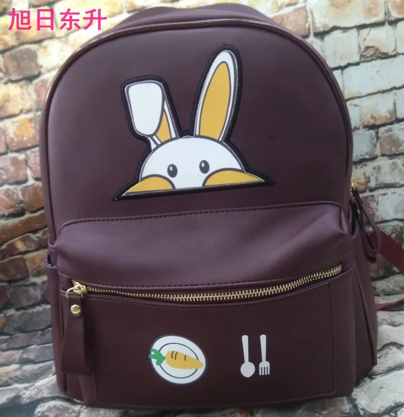 2017 Лето новые женские 5 цветные Кролик уха вышивка принты Искусственная кожа