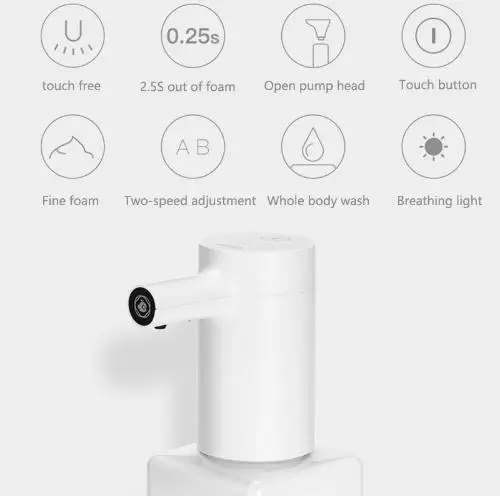 Xiaomi эко-система бренд Lebath Авто Индукционная пена мыло диспенсер ручная мойка 1500 мАч заряд батареи 450/250 мл емкость PK MiniJ