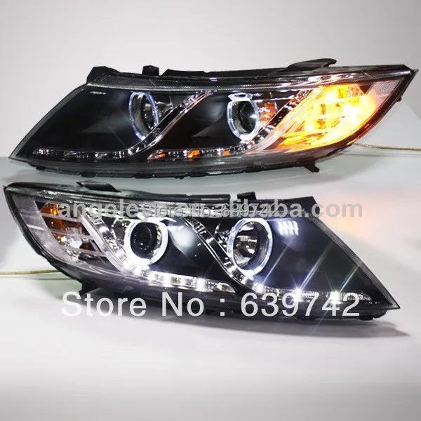 

2011-2013 year for KIA K5 LED Angel Eyes Head Lamps with Projector Lens