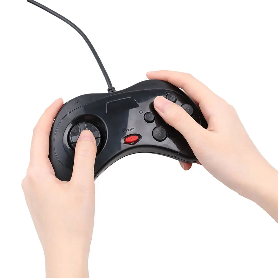 Kebidu USB проводной игровой контроллер Joypad классический геймпад для системы Saturn