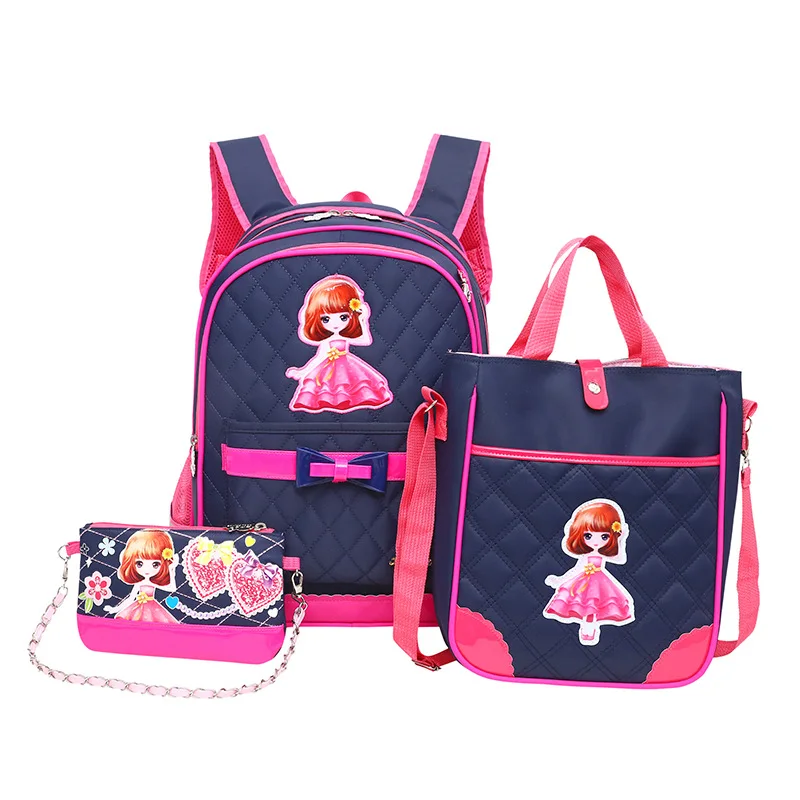 Детские водонепроницаемые школьные ранцы для девочек комплект из школьного