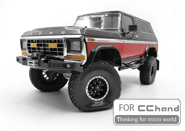 Алюминиевый передний бампер KING для (CCHAND) Traxxas TRX-4 TRX4 Ford Bronco | Игрушки и хобби